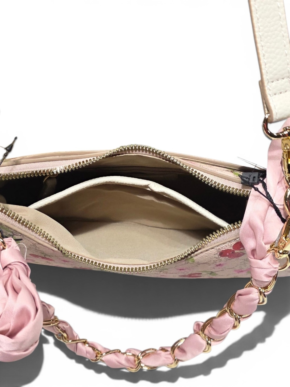 Nanette Lepore Pink Cherry-Print Shoulder Bag - Picture 10 of 12